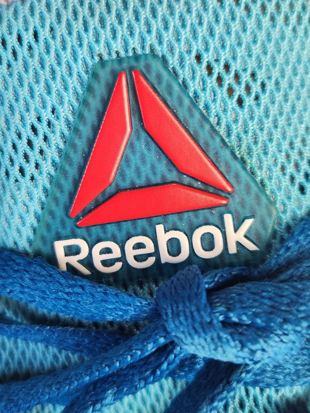 Reebok Zpump Women's Blue Mesh Lace Up Low Top Running Sneaker Shoes Size 8.5